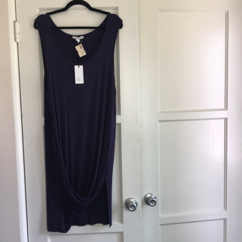 Love Riche Draped Midi Tank Dress